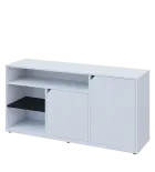 KU2-15DN3 P skříňka nízká 2-dveřová, nika, 740x1522x400, provedení pravé, korpus a dvířka bílá sněžn
